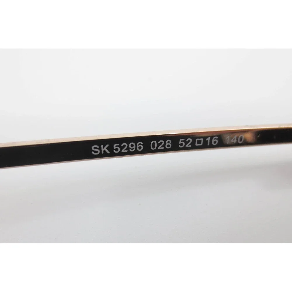 Swarovski SK 5296 028 Rose Gold Crystal Detail Semi Rimless Eyeglasses 52-16-140